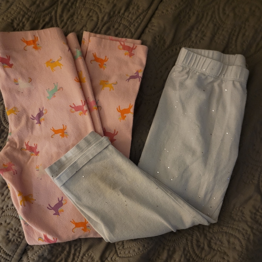 Jean shorts and leggings